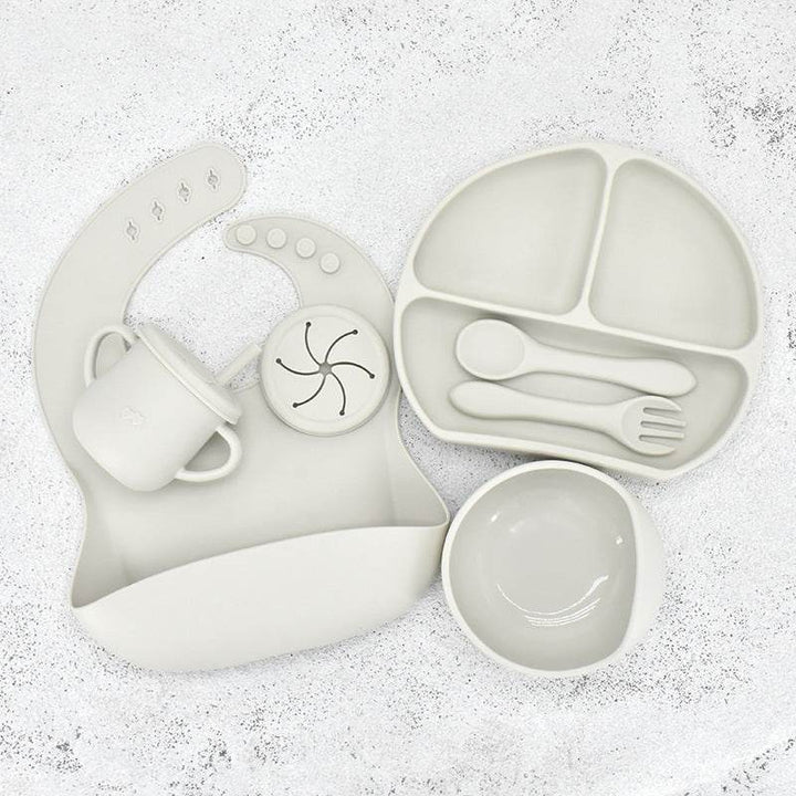 Food Grade Silicone Feeding Cutlery Set Children's Dinner Plate - ZEYTONCART