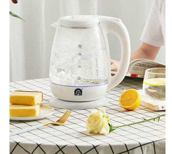 Automatic power off transparent glass electric kettle - ZEYTONCART