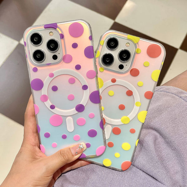 Magnetic Phone Case Wave Point Phone Case - ZEYTONCART