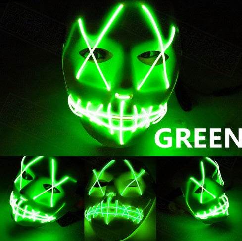Halloween Led Glowing Full Face Mask - ZEYTONCART