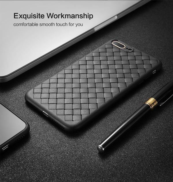 Luxury grid weaving case - ZEYTONCART