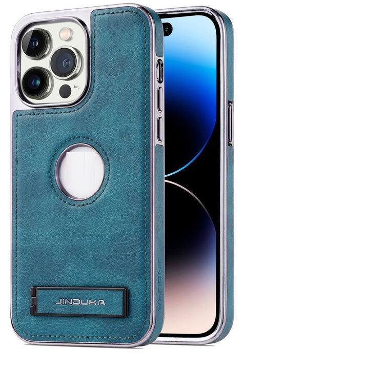 Applicable Phone Case All-inclusive Drop-resistant High-grade Leather Bracket Shell - ZEYTONCART