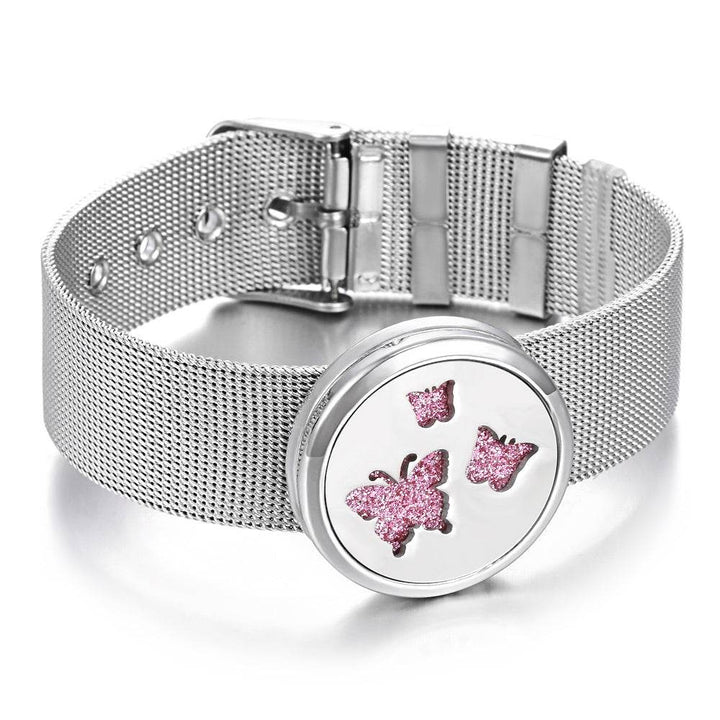 Stainless Steel Aromatherapy Bracelet Perfume Diffuser - ZEYTONCART