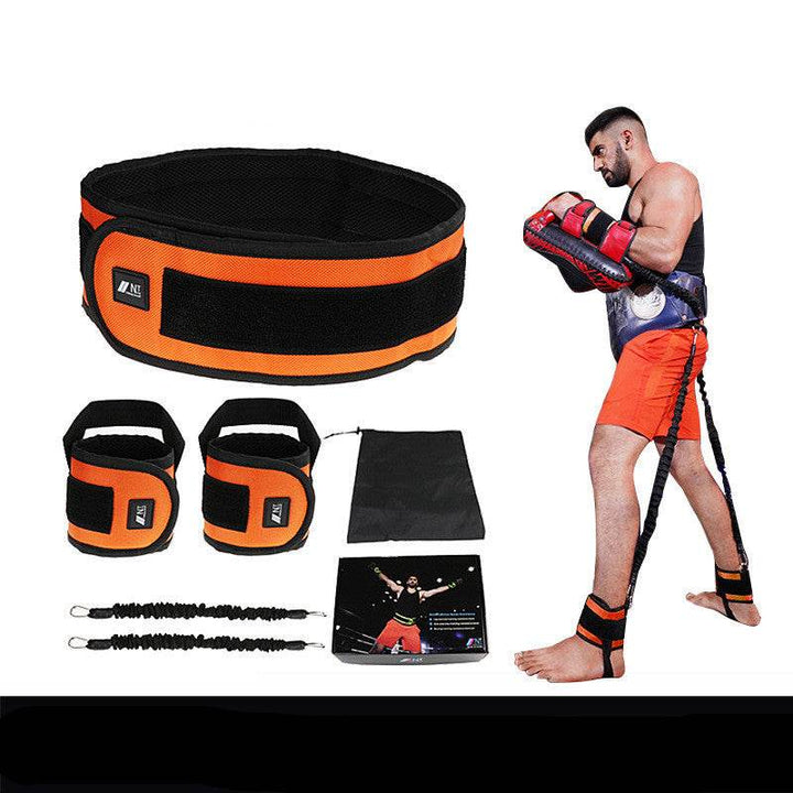 Leg Squat Boxing Combat Training Resistance Bands Fitness Combat Fighting Resistance Force Agility Workout Exercise Equipment - ZEYTONCART