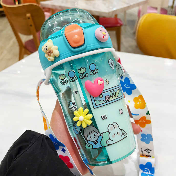 Children's Portable Cute Creative Double-tube Water Cup Two-in-one - ZEYTONCART
