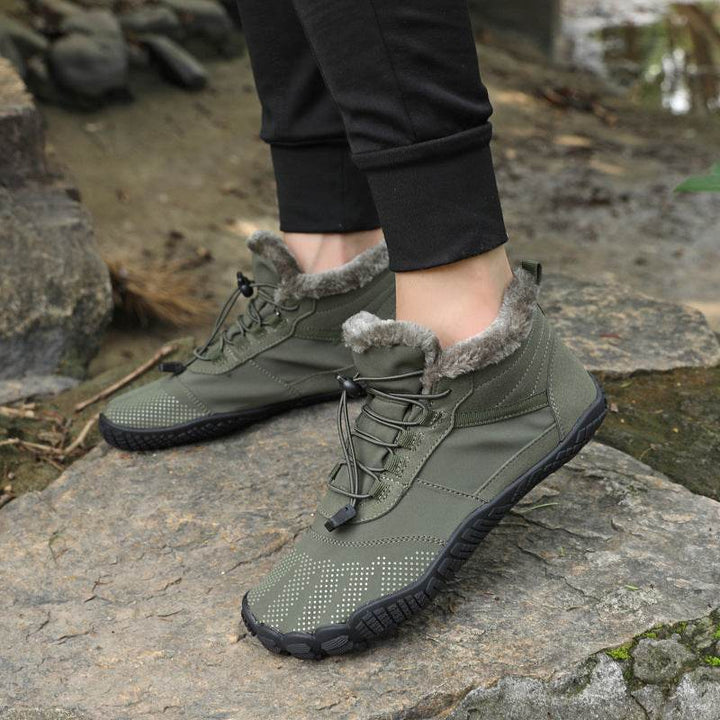 Winter Outdoors Sports Cycling Fleece-lined Thickened Non-slip Waterproof Hiking Shoes - ZEYTONCART