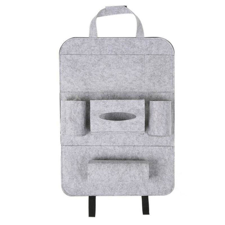 Auto Car Backseat Organizer Car-Styling Holder Multi-Pocket Seat Wool Felt Storage Multifunction Vehicle Accessories Bag - ZEYTONCART