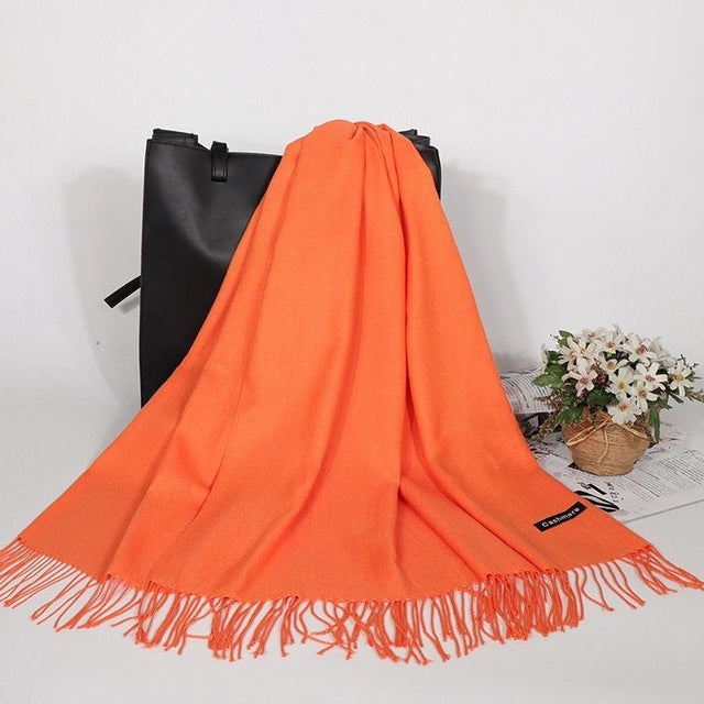 Winter Cashmere Women Scarf Female Luxury Brand Scarves Lady - ZEYTONCART