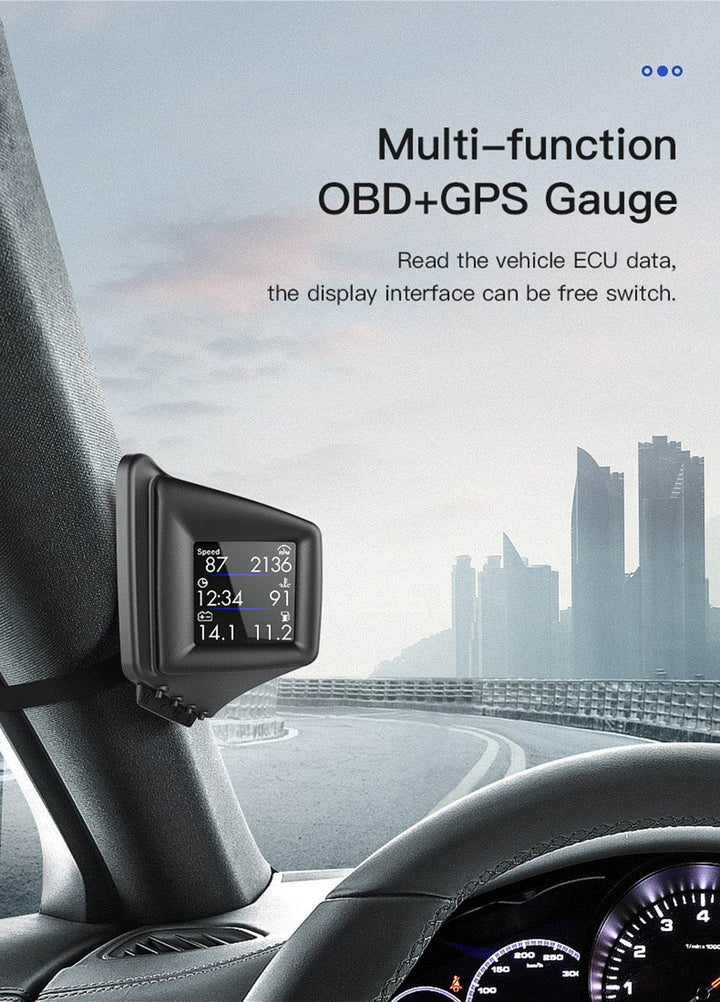 Car Display AP-1 Car HUD Head-up Display OBD GPS Driving Computer Code Table - ZEYTONCART