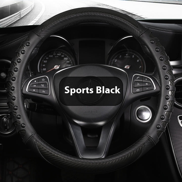 Leather Silicone Four Season Car Accessories Steering Wheel Cover - ZEYTONCART