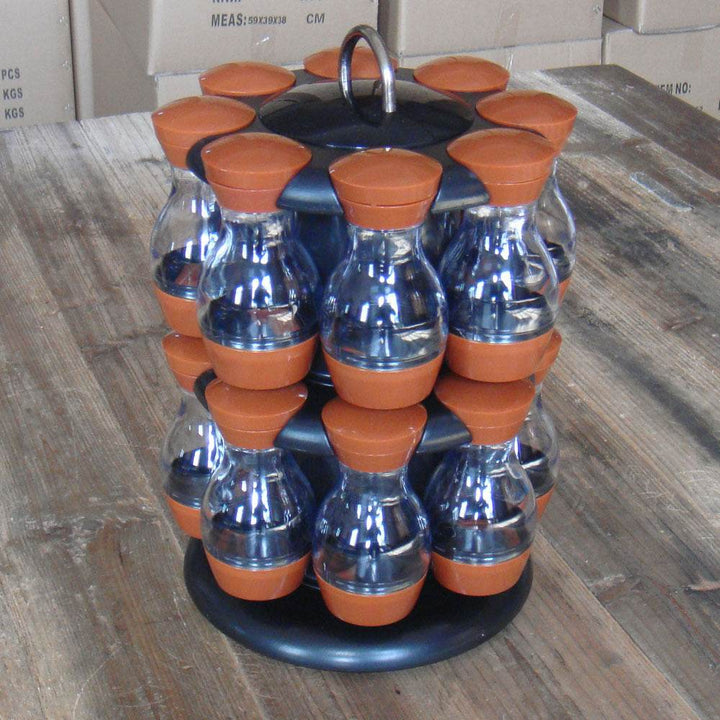 Double-layer rotating spice rack - ZEYTONCART