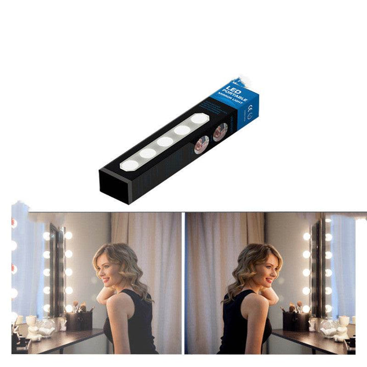 Portable Makeup Light Five Bulbs Mirror Headlight Led Fill - ZEYTONCART