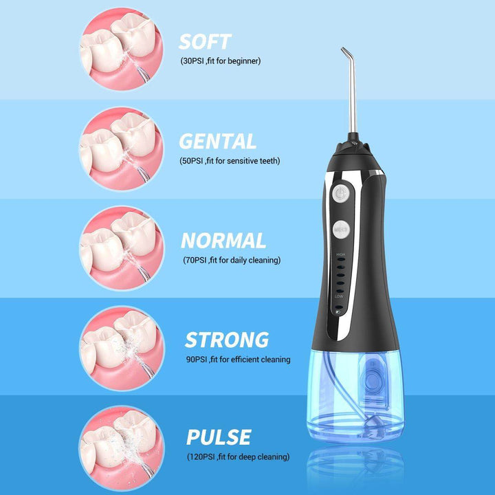 AG Portable Oral Irrigator Usb Rechargeable Water Flosser De - ZEYTONCART