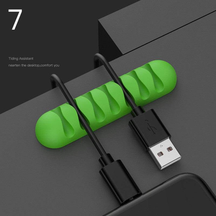 Smart Cable Holder Silicone Flexible Cable Winder Wire Organizer Holder Cord Management Clip For USB Earphone Network Cable - ZEYTONCART
