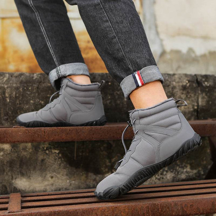 Couple Fleece-lined Hiking Shoes Non-slip Casual - ZEYTONCART