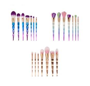 7 makeup brushes, makeup tools, diamond makeup brush foundation brush - ZEYTONCART