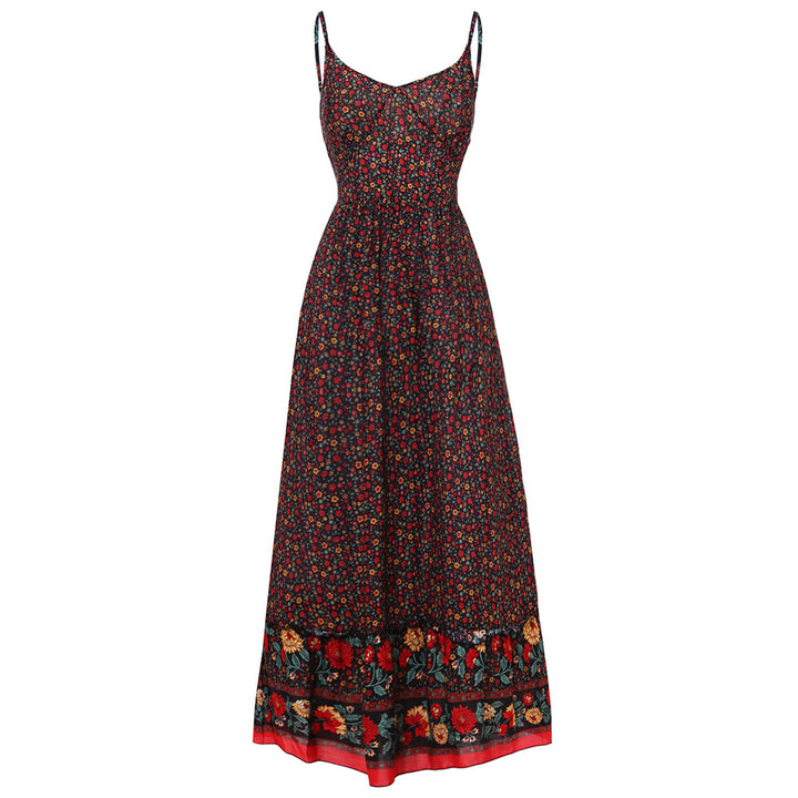 High waist floral dress - ZEYTONCART