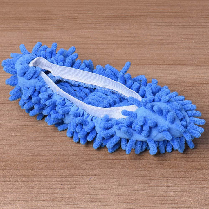 2pcs Set Multifunctional Chenille Micro Fiber Slipper Shoe Covers Clean Slippers Lazy Drag Shoe Mop Caps Household CleanTools - ZEYTONCART