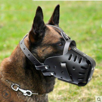 Cowhide Dog Muzzle Medium And Large Dog Horse Dog - ZEYTONCART