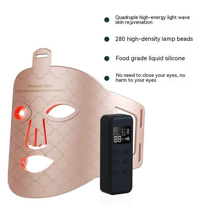 New Infrared Phototherapy Beauty Apparatus Face Led Color Light Skin Rejuvenation Beauty Mask - ZEYTONCART