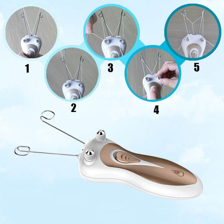 New Electric Women Epilator Me Body Face Facial Hair Remover Epilator Epilator for Lady Electric Face Cotton Thread Deflating - ZEYTONCART