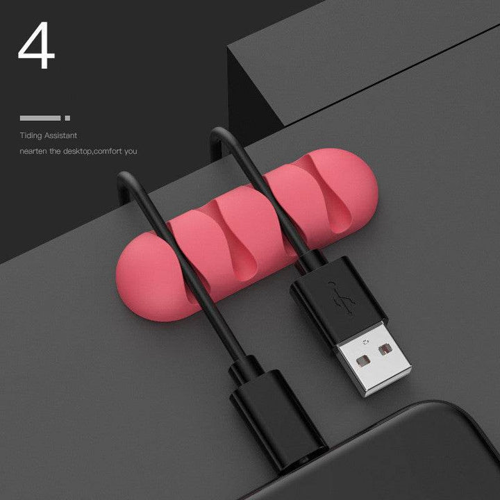 Smart Cable Holder Silicone Flexible Cable Winder Wire Organizer Holder Cord Management Clip For USB Earphone Network Cable - ZEYTONCART
