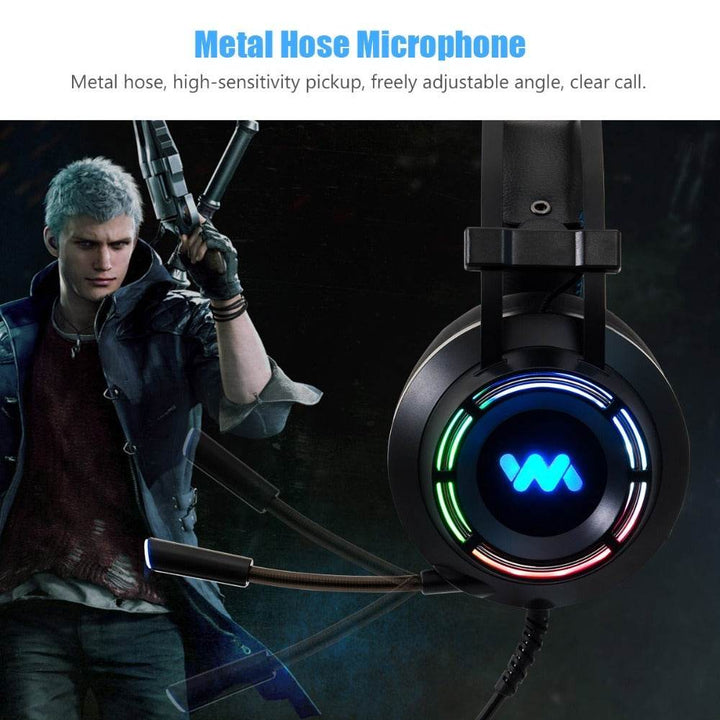Gaming Internet Cafe Professional Gaming Headset 7.1 Channel Noise Cancelling Headset - ZEYTONCART