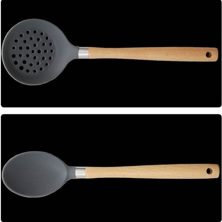 Direct Selling Wooden Handle Silicone Kitchen Utensils And - ZEYTONCART