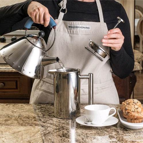 Double Stainless Steel Coffee Pot French Coffee Press Pot Insulation Pot Tea Maker Pressure Pot - ZEYTONCART