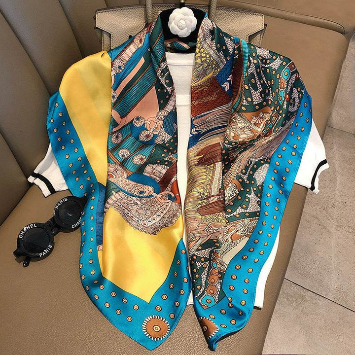 Fashion Silk Scarves Female Printing Hijab - ZEYTONCART