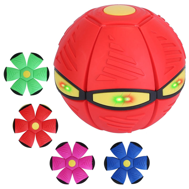 4 Pack Flying Saucer Ball Electric Colorful Flying Toy UFO Ball With LED Lights For Pet Children Outdoor Toy - ZEYTONCART