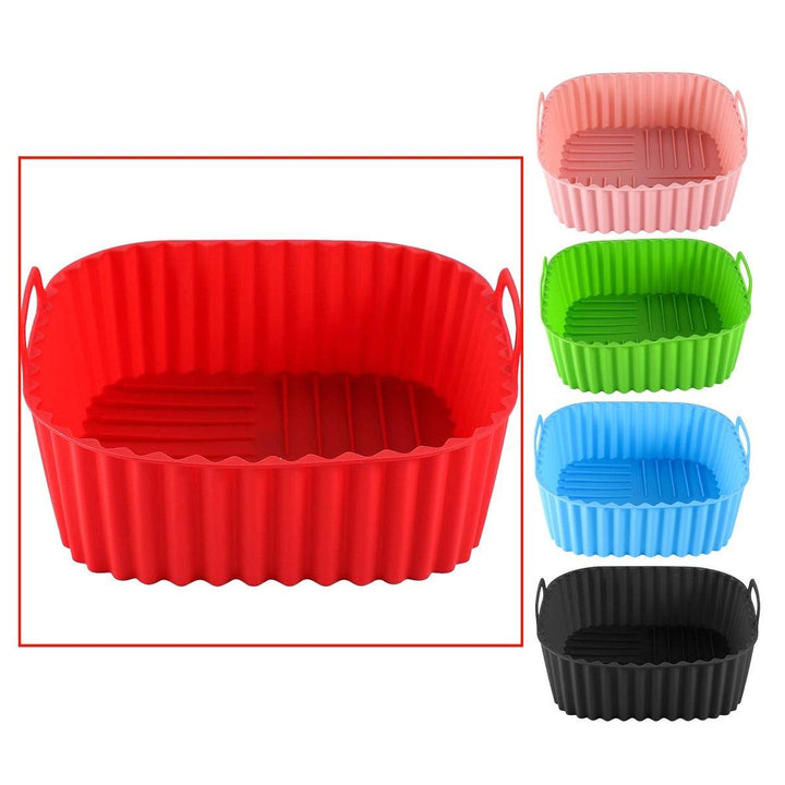 Multicolor Edible Silicon Square Air Fryer Tray Suitable For Air Fryer - ZEYTONCART