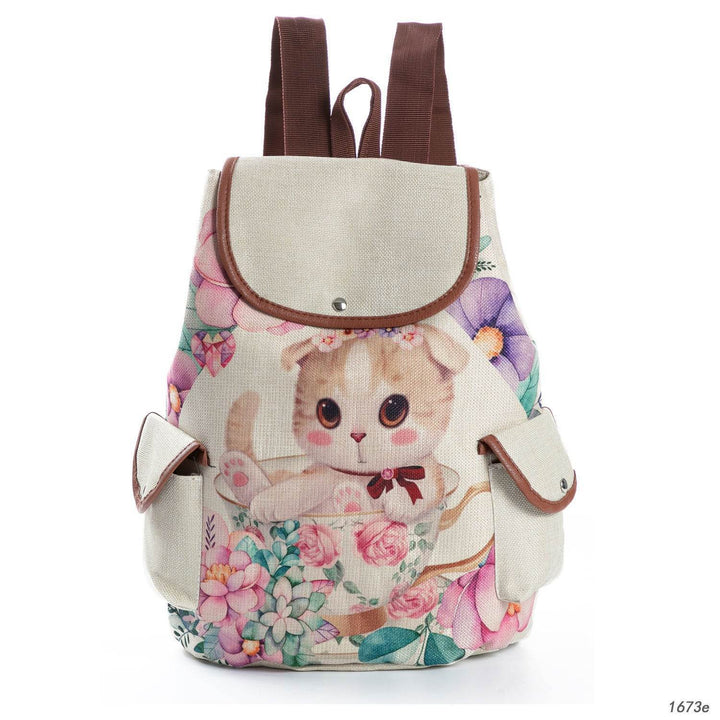 Retro Cute Cat Drawstring Backpacks - ZEYTONCART