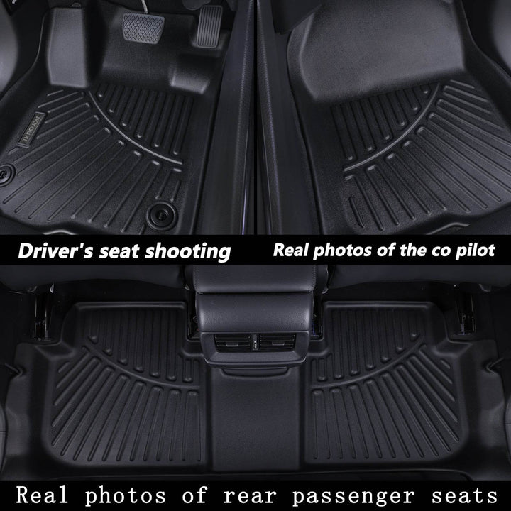 Floor Mats & Cargo Liners Backrest Mats Compatible For 2021-2025 Nissan Rogue All Weather 2 Row Floor Liners And Trunk Mat Anti-Slip Rubber Mats-Blacks - ZEYTONCART
