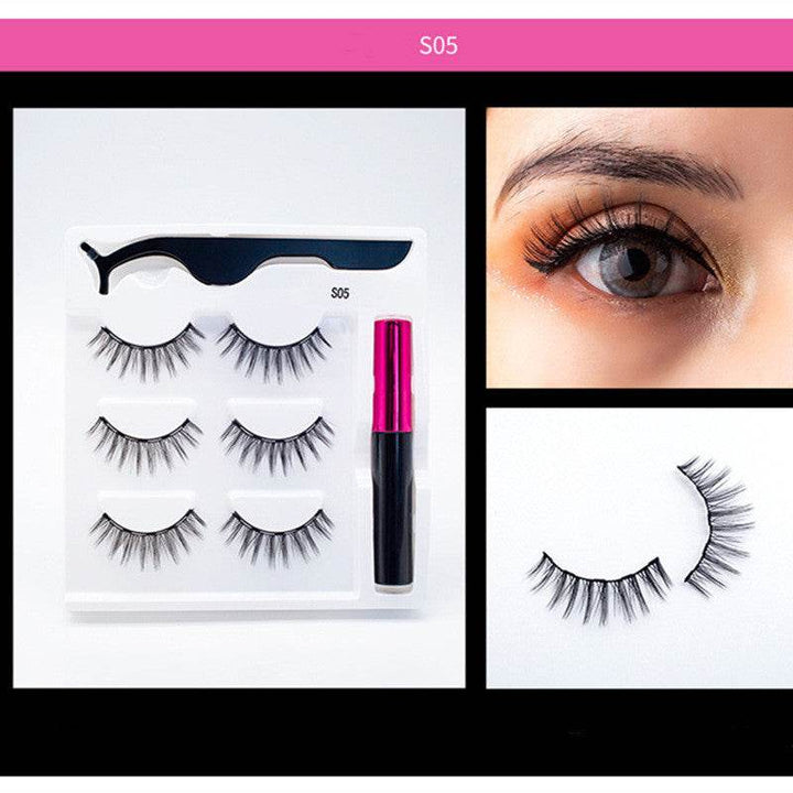 3 Pairs Of Magnetic Eyelashes - ZEYTONCART