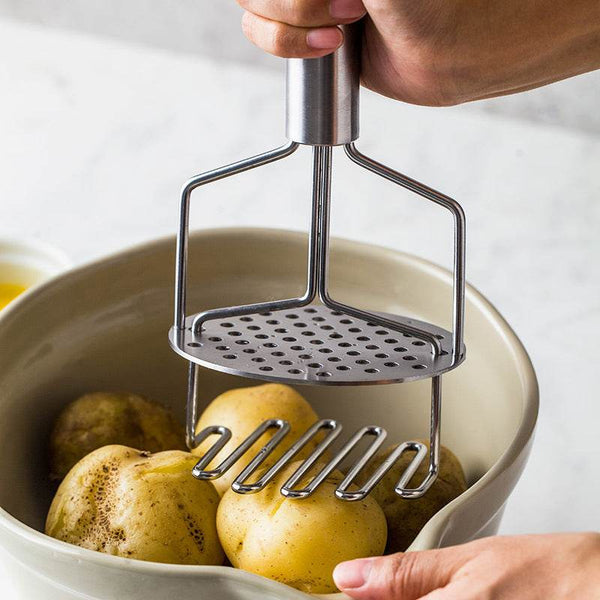 Potato Masher Mud Pressure Machine Juice Pusher Stainless Steel Salads Chopper Fruit Vegetable Tools Kitchen Gadgets Crusher - ZEYTONCART
