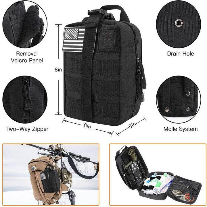 Wilderness Survival First Aid Outdoor Survival Emergency Kit - ZEYTONCART