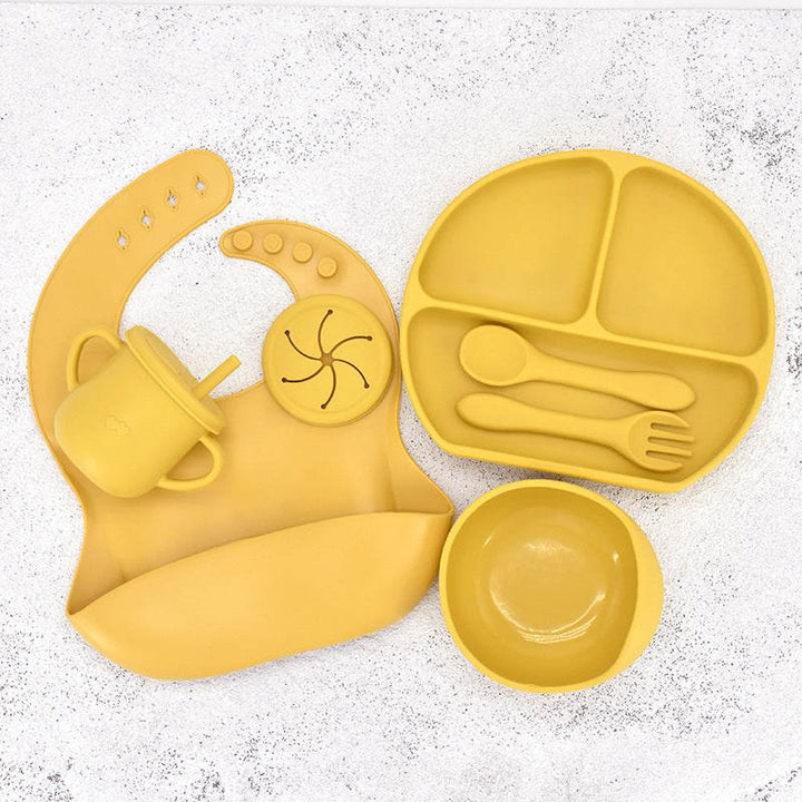 Food Grade Silicone Feeding Cutlery Set Children's Dinner Plate - ZEYTONCART