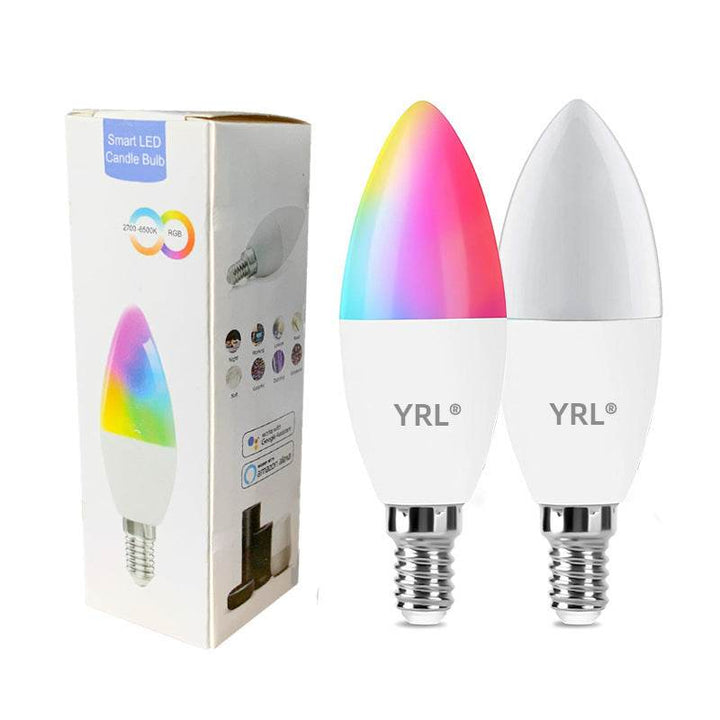 Smart WifI Led Lamp E14 RGB CW WW Led Bulb Dimmable 85-265V Voice Control Light Bulbs Alexa Google Home For Home Decorative - ZEYTONCART
