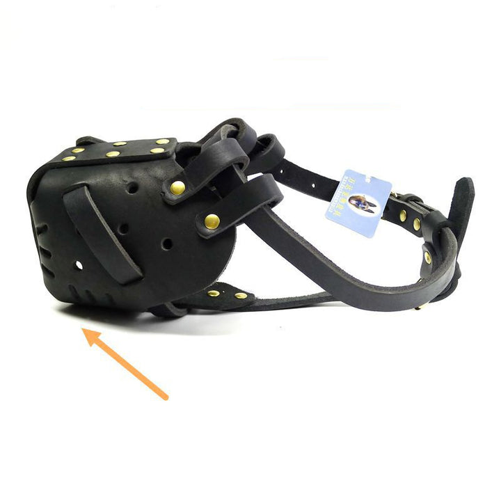 Cowhide Dog Muzzle Medium And Large Dog Horse Dog - ZEYTONCART