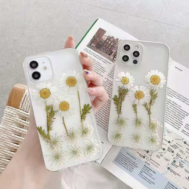 New Epoxy Daisy Phone Case Applicable Protective Cover - ZEYTONCART