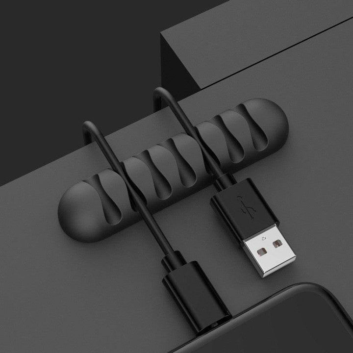 Smart Cable Holder Silicone Flexible Cable Winder Wire Organizer Holder Cord Management Clip For USB Earphone Network Cable - ZEYTONCART