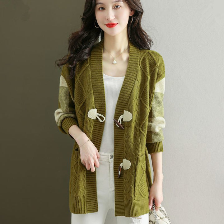 Women's Mid-length Knitted Cardigan Autumn And Winter - ZEYTONCART