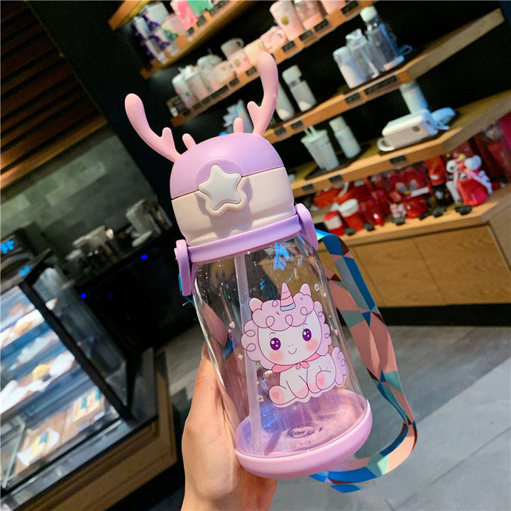 Water Cup Plastic Cartoon Children's Straw - ZEYTONCART