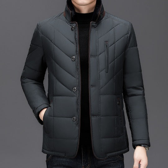 Winter Men's Short Coat Cold-proof High-end Cotton-padded Coat Men - ZEYTONCART