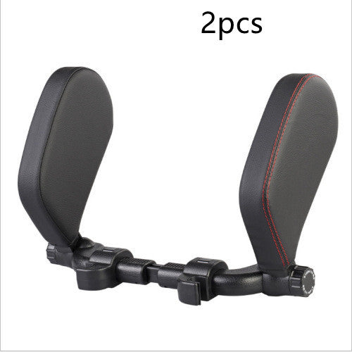Car headrest pillow Sleep Adjustable Side Car Soft Travel Seat Headrest Auto Leather Support Neck Pillow Cushion car accessories - ZEYTONCART
