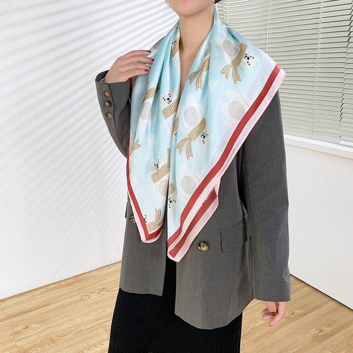 Fashion Silk Scarves Female Printing Hijab - ZEYTONCART