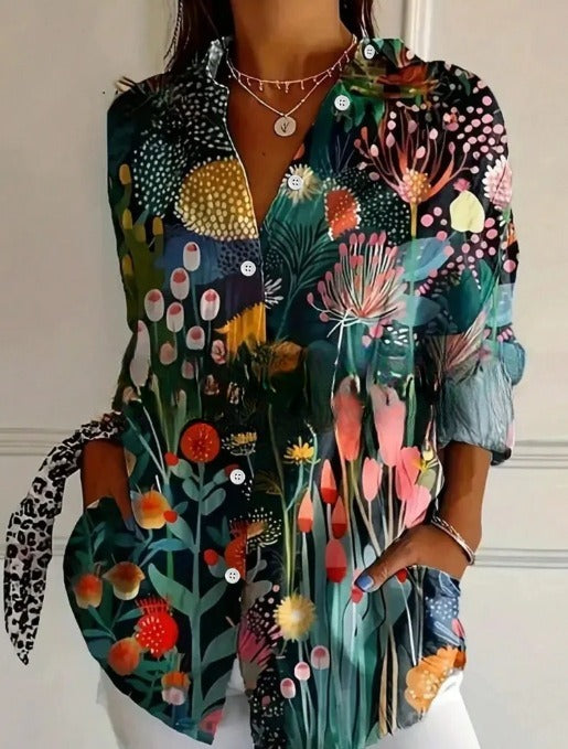 Trendy Long-sleeve Printed Pattern Printed 3D Shirt - ZEYTONCART