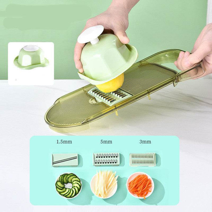 Multifunction Transparent Vegetable Cutter Steel Blade Potato Slicer Fruit Shred Dicing Blades Carrot Cheese Grater Chopper Kitchen Gadgets - ZEYTONCART