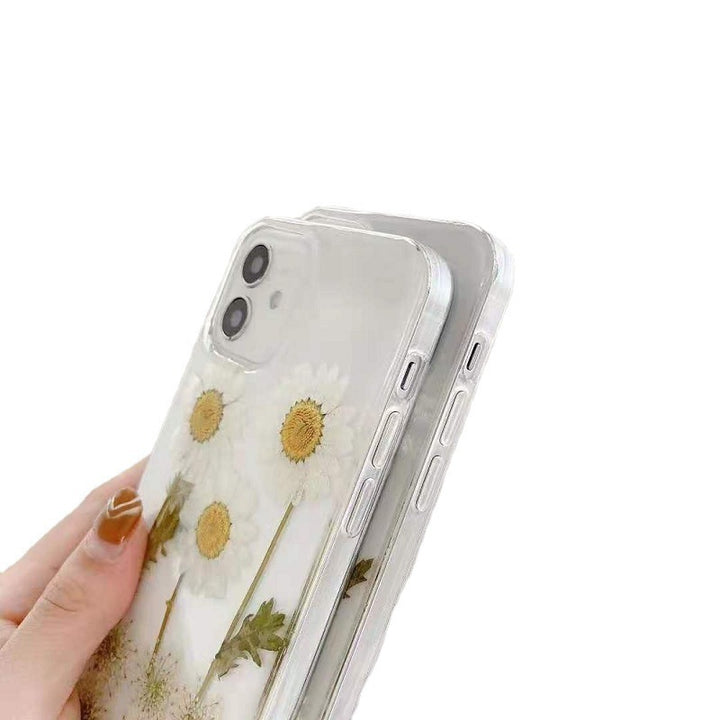 New Epoxy Daisy Phone Case Applicable Protective Cover - ZEYTONCART